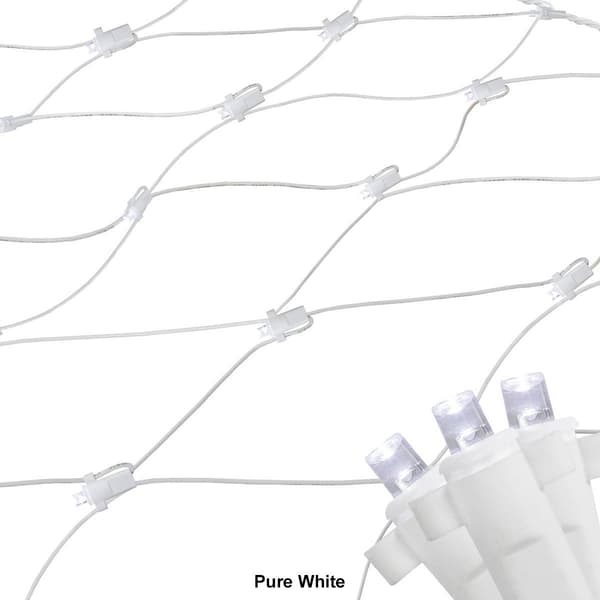 Northlight Seasonal 6ft. White Mini Net Style Christmas Lights