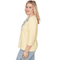 Womens Alfred Dunner Out Of The Blue Floral Embroidery Blouse - image 4