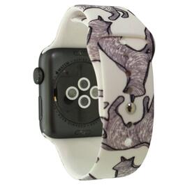 Womens Olivia Pratt&#8482; Printed Silicone Apple Watch Band - 8844-CAT