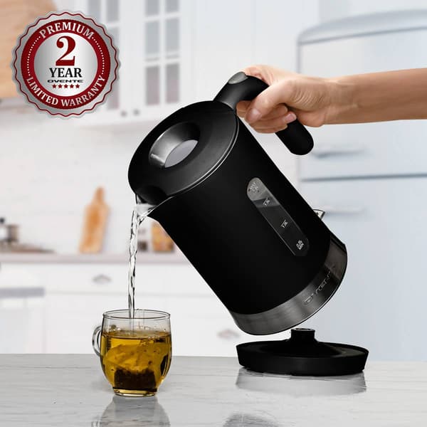 Ovente 1.8 Liter Electric Kettle w/ ProntoFill™ Lid - Black