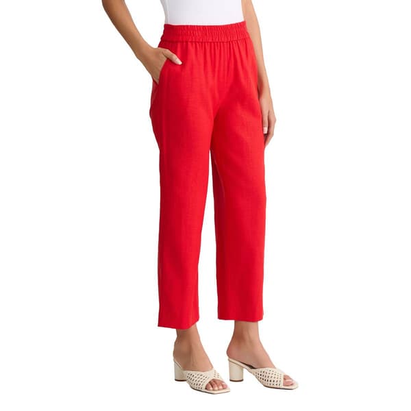 Womens Jones New York Pull On Cropped Wide Leg Pants