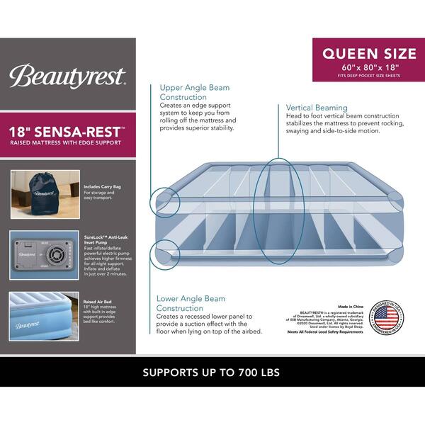 Beautyrest Sensa-Rest&#8482; Queen Air Bed Mattress
