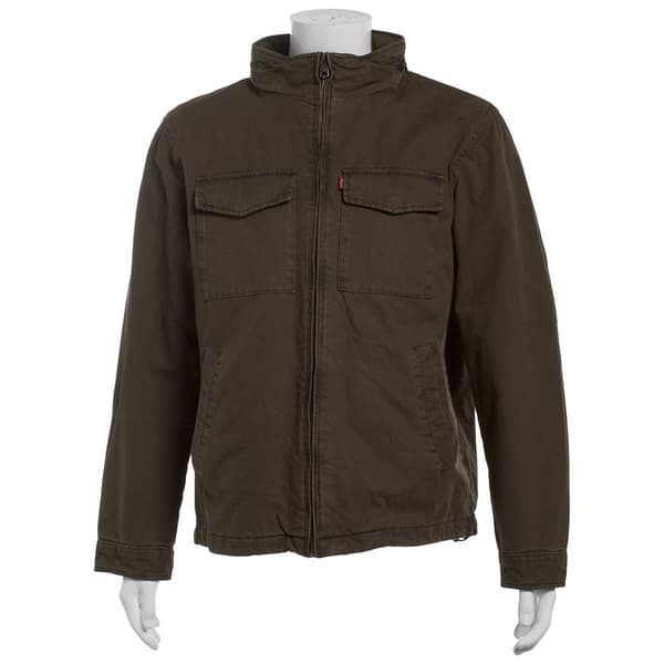 Mens Levi''s(R) 4-Pocket Zipper Front Hidden Hood Jacket - image 