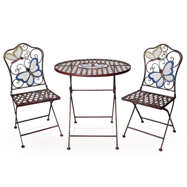 Alpine 3-Piece Rustic Butterfly Bistro Set - image 