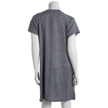 Plus Size Laura Ashley® Scottie Dot Short Sleeve Hacci Nightshirt ...