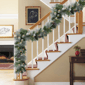 Puleo International 9ft. Pre-Lit Flocked Garland - image 3