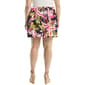 Plus Size Rafaella® Rainforest Tropical Horse Bit Belted Skort - image 2