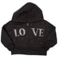 Toddler Girl Star Ride&#40;R&#41; Rhinestone Love Zip Up Hoodie - image 1