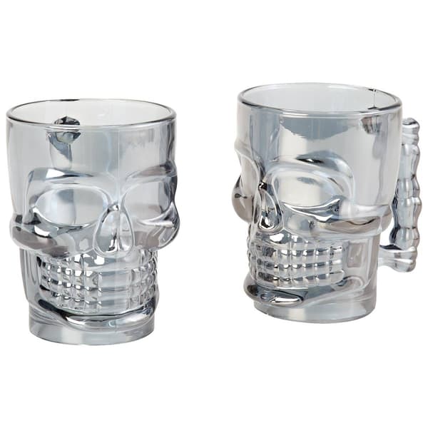 Home Essentials Set of 2 18oz. Skull Mugs - image 