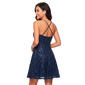 Juniors Plus Emerald Sundae Glitter Knit Fit & Flare Dress - image 3