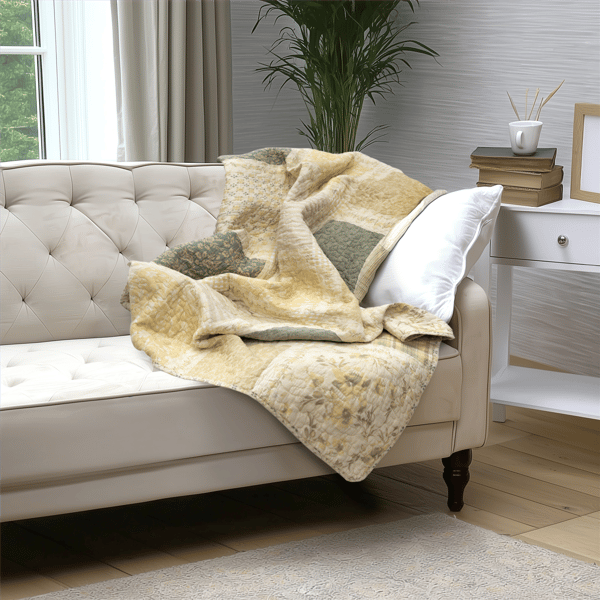 Donna Sharp Meadow Cotton Quilted Throw