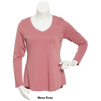 Juniors Plus Aveto Long Sleeve V-Neck Tee - Boscov's