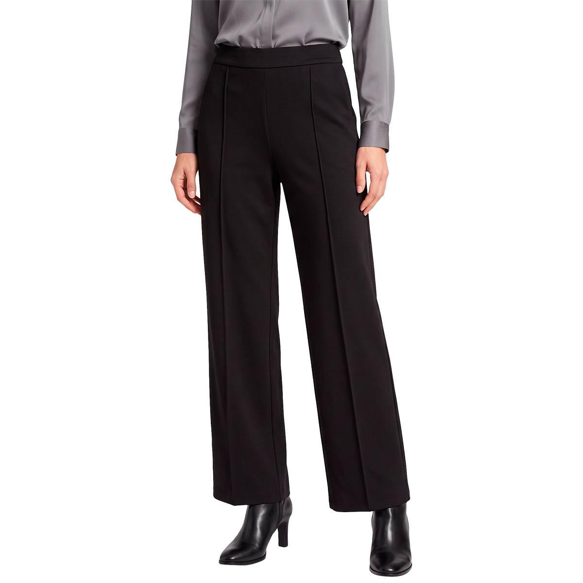 Womens Runway Ready Soft Pull On Trouser Pants with Front Seam