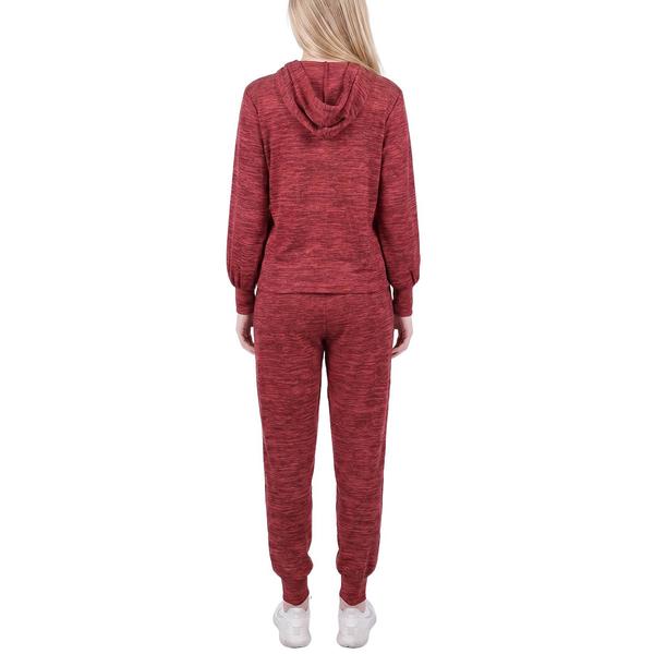 Petite NY Collection Long Sleeve Hooded Jogger Set