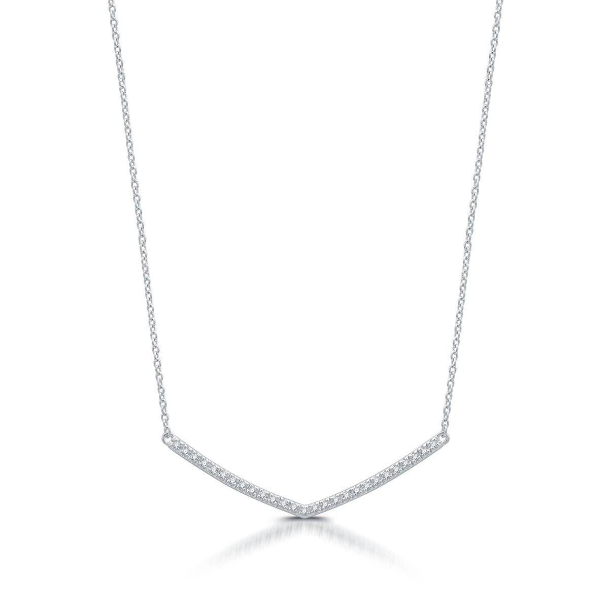 Nova Star® Sterling Silver 1/10ctw. Lab Grown Diamond...