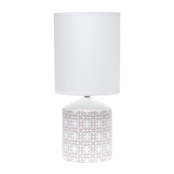 Simple Designs Floral Fresh Prints Table Lamp
