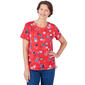 Plus Size Alfred Dunner Key Items Short Sleeve Stars Tee - image 1