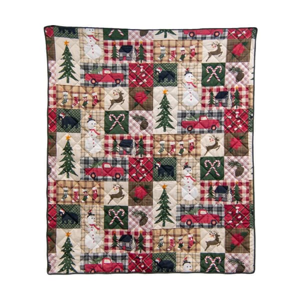 Donna Sharp Your Lifestyle Holiday Dream Reversible Throw - image 