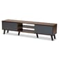 Baxton Studio Clapton Walnut Brown Finished Wood TV Stand - image 1