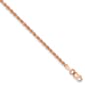 Gold Classics&#40;tm&#41; 2mm. Rose Gold Diamond Cut Rope Bracelet - image 1