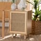 Baxton Studio Maclean Natural Brown Wood 1-Door Nightstand - image 8