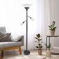 Lalia Home Classic 2 Light Scalloped Shade Torchiere Floor Lamp - image 3