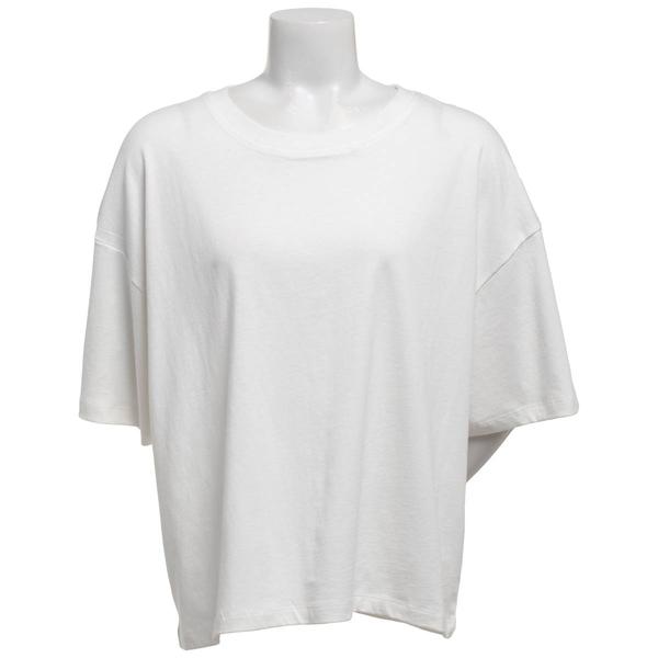 Juniors Hunter & Brown Influencer Boxy Crew Neck Tee - image 