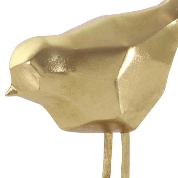 Set of 2 9th & Pike&#174; Modern Gold Bird Figurines Table D&#233;cor