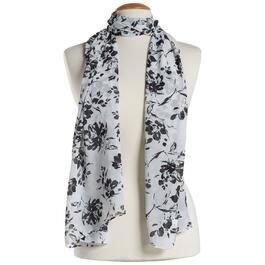 Womens Renshun Pearl Floral Oblong Scarf