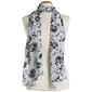 Womens Renshun Pearl Floral Oblong Scarf - image 1