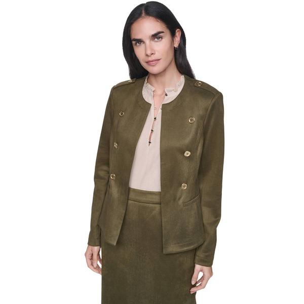 Womens Tommy Hilfiger Long Sleeve Suede Band Jacket - image 