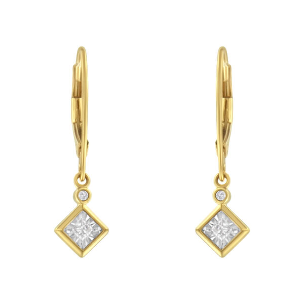 Diamond Classics&#8482; Yellow Gold 1/3ctw. Dangle Earrings