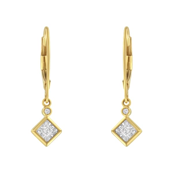 Diamond Classics&#8482; Yellow Gold 1/3ctw. Dangle Earrings