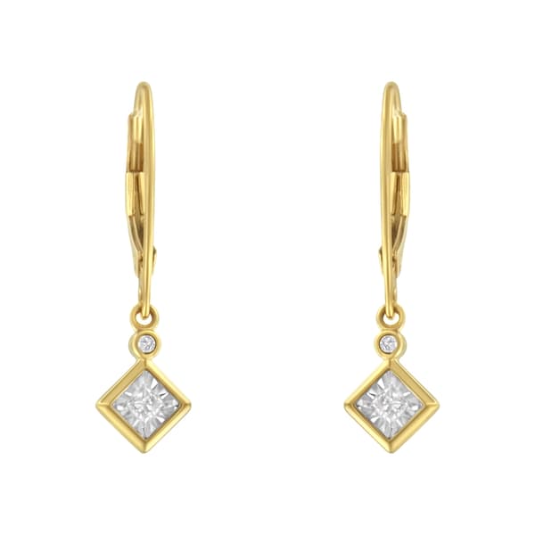 Diamond Classics&#8482; Yellow Gold 1/3ctw. Dangle Earrings