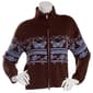Juniors No Comment Mossy Jacquard Mockneck Zip Front Cardigan - image 1