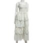 Juniors Crystal Doll Mix Print Bodice Bungee Midi Dress - image 1