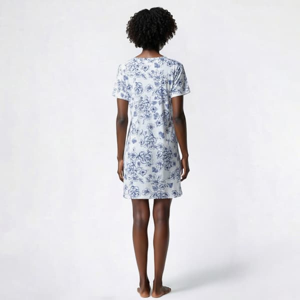 Womens Carole Hochman Short Sleeve Floral Nightshirt