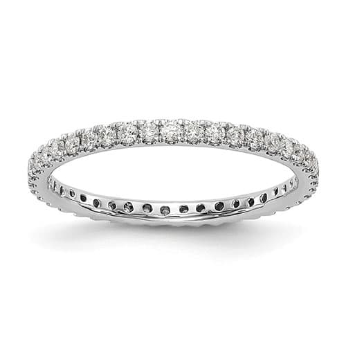 Endless Affection(tm) White Gold 14kt. Eternity Band - image 