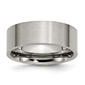Mens Endless Affection&#40;tm&#41; 8mm Titanium Flat Brushed Wedding Band - image 1