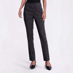 Womens Briggs Plaid Millennium Elastic Waist Pants