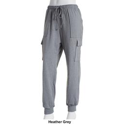 Juniors Plus No Comment Fleece Lined Cargo Joggers Pants