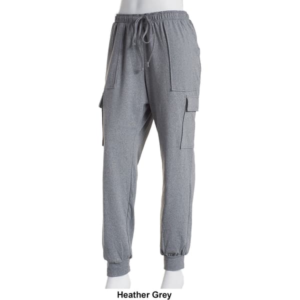 Juniors Plus No Comment Fleece Lined Cargo Joggers Pants