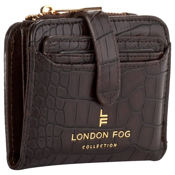 Womens London Fog Gitty Croco Mini 2 In 1 Wallet