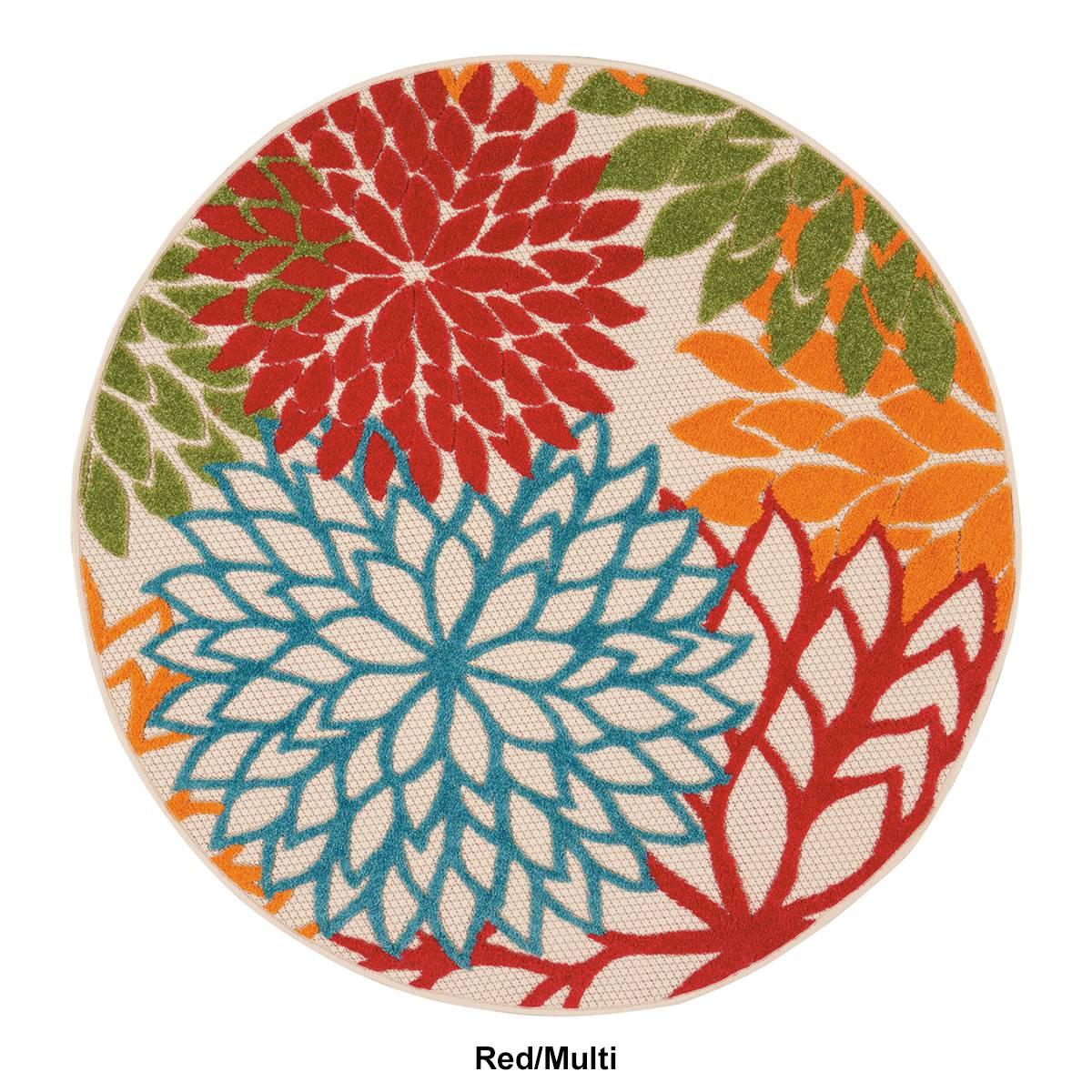Nourison Aloha Tropical Round Rug