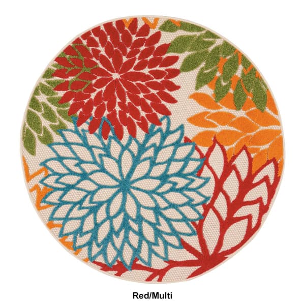 Nourison Aloha Tropical Round Rug
