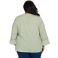 Plus Size Alfred Dunner Indigo Girls Floral Embroidery Blouse - image 2