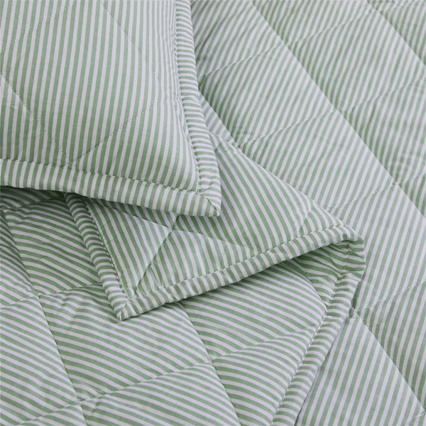 Brooklyn Loom Pinstripe 3pc. Quilt Set - image 