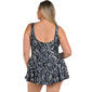 Plus Size Maxine Shimmer Princess Seam One Piece Swim Dress - image 2