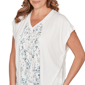 Plus Size Skye’s the Limit Fresh Start V Neck Ditsy Floral Blouse - image 5