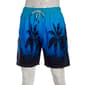 Young Mens SURFZONE Blue Ombre Palms Swim Trunks - image 1